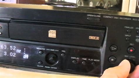 Sony Rcd W Compact Disc Recorder Youtube