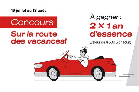 Terminé Gagnez un an dessence avec Proxi sur la route des vacances