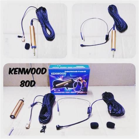 Jual Kenwood Mikrofon Condenser Clip On Microphone 80D Mic Jepit Mic