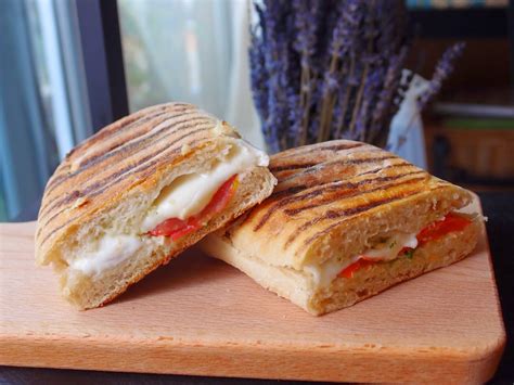 The Veghog Panini With Tomato Mozzarella And Pesto