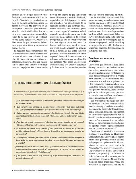 George Descubra Su Aut Ntico Liderazgo Pdf