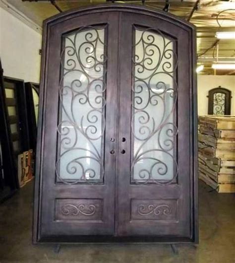 Tuscany 72″ X 120″ Medium Copper Double Entry Wrought Iron Door Right Hand Inswing Bighorn