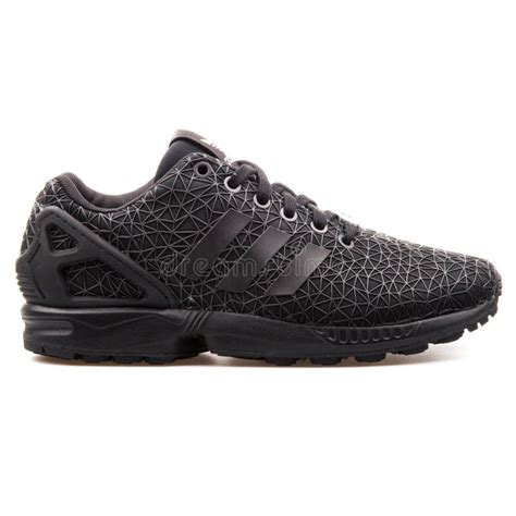 Adidas Zx Flux Black Sneaker Editorial Stock Image Image Of Flux