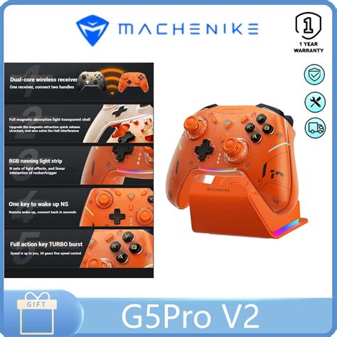 Machenike G Pro V Th Anniversary Edition Three Mode Optical Gamepad Hot Swappable Tmr