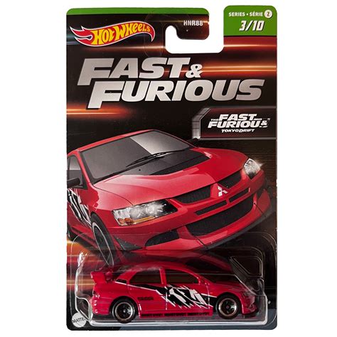 Masinuta Metalica Hot Wheels Mitsubishi Lancer Evolution IX Fast And Furious 1 64 Rosu EMAG Ro