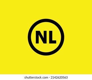 Nl Logo Design Vector Template Stock Vector (Royalty Free) 2142620563 ...