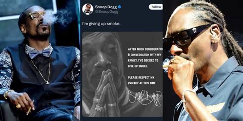 Snoop Dogg announces decision to finally stop smoking