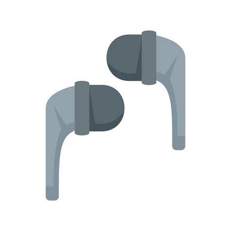 Stereo wireless earbuds icon flat isolated vector 15062919 Vector Art ...