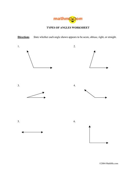 Identify The Angle Worksheet