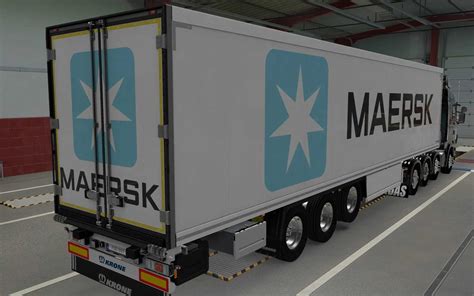 SKIN SCS TRAILER KRONE COOL LINER MAERSK 1 0 1 43 ETS2 ETS2 ATS Mod