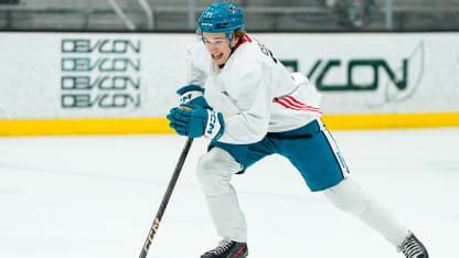 Macklin Celebrini On Ice For First Time As Member Of Sharks San Jose