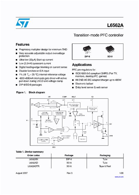 L6562AD_4455705.PDF Datasheet Download --- IC-ON-LINE