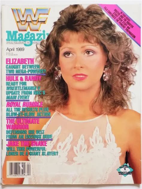 WWF MAGAZINE APRIL 1989 Wrestling Wwe Wcw Miss Elizabeth Wrestlemania V