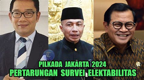 Pilkada Jakarta 2024 Ridwan Kamil Vs Dharma Vs Pramono Anung Cek 3