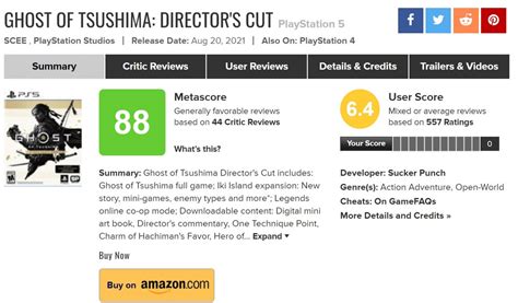 Ghost of Tsushima Director's Cut review bombed over $70 controversy