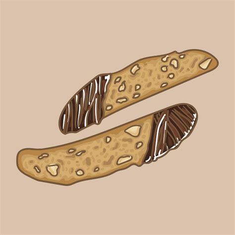 Premium Vector | Biscotti cookies. Vector graphics