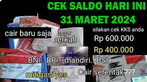 Cek Saldo Hari Ini MINGGU PKH Tahap 2 BPNT Nya Daerah Ini Bank BRI