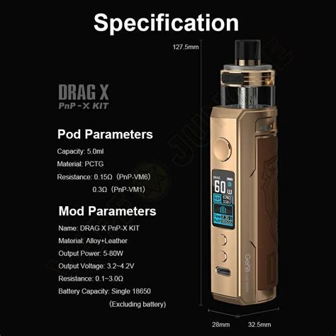 Voopoo Drag X Pnp X Pod Kit 80w Shield Gold