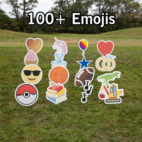 Emoji Yard Signs 100 Emojis Free Shipping Tv