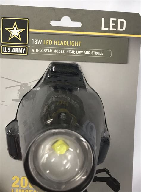 Us Army Led Headlamp Lumen Rechargeable Modes Head Light Head