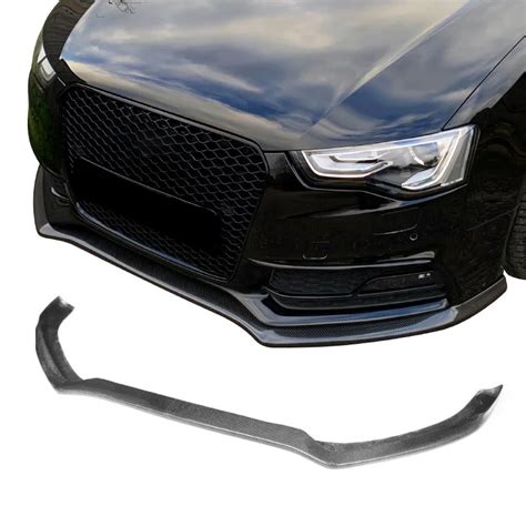 Oem Style Carbon Fibre Front Bumper Lip Spoiler For Audi A5 S5 B8 B8 5