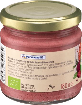 DmBio Brotaufstrich Streichcreme Rote Bete Meerrettich 180 G