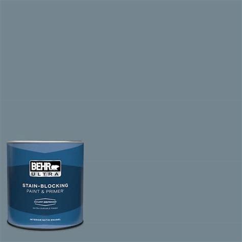 Behr Ultra Qt N Adirondack Blue Extra Durable Satin Enamel