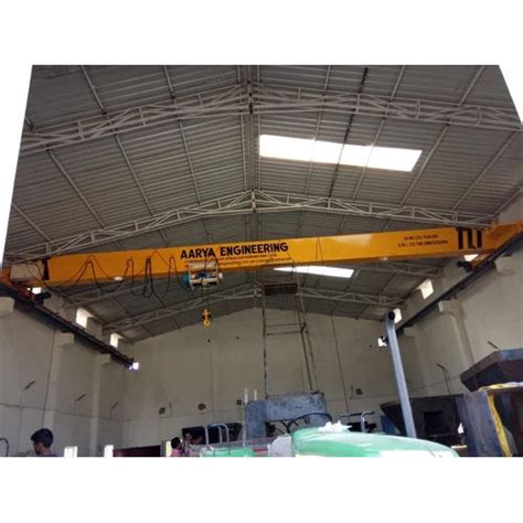 Golden Yellow Single Girder Overhead Travelling Cranes At Best Price In