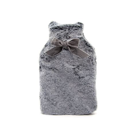 Small Faux Fur Hot Water Bottle With Bow Murrays Health Beauty Paul Murray Plc Health
