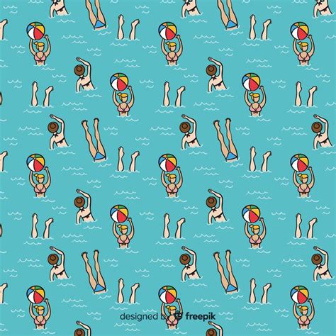 Beach pattern | Free Vector