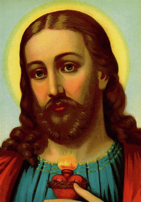 Sacred Heart Of Jesus Painting By Weiszflog Brothers Fine Art America