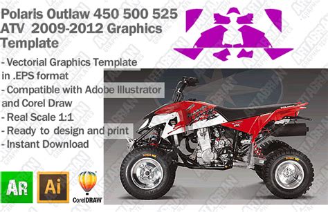 Polaris Graphics Templates Artabrian™ Mx Atv Templates