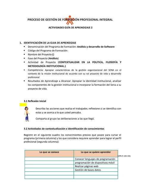 Entregables Gu A De Aprendizaje Proceso De Gesti N De Formaci N