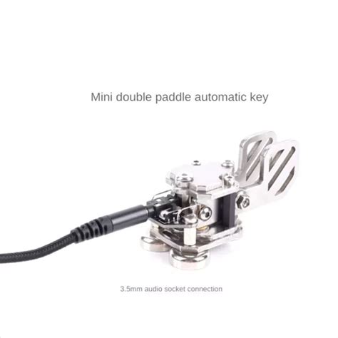 Cw Morse Key Paddle Code Keyer In Aluminium Alloy For Practise