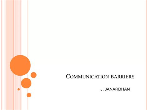 Barriers Of Communication Ppt Ppt Free Download