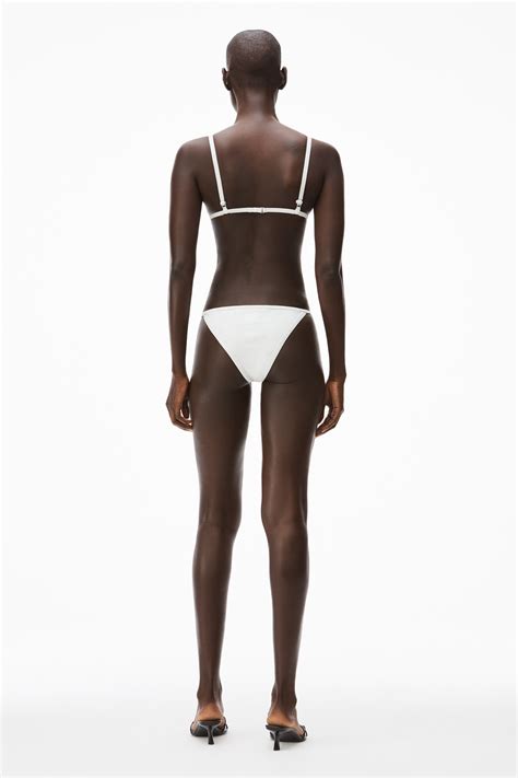 Alexander Wang Crystal Logo Bikini Bottom Reversible