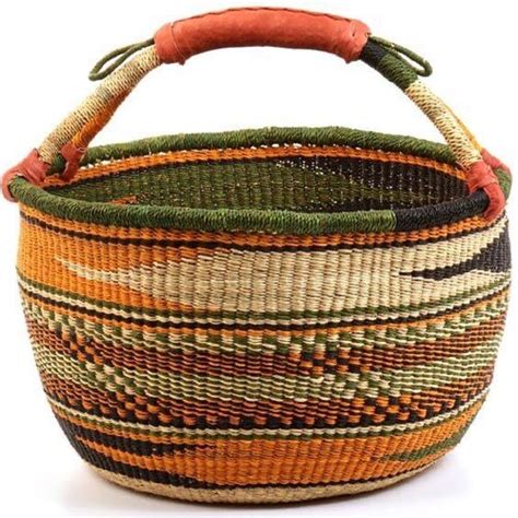 Bolga Basket Large Basket African Market Basket Bolgatanga Etsy