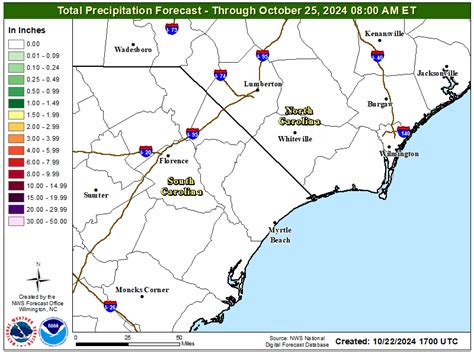 Weather Briefing for Southeast NC & Northeast SC