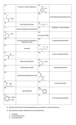 Taller 3 química orgánica PDF