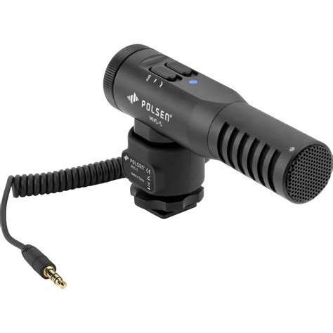 Polsen MVS-5 Stereo Shotgun Microphone for DSLR Cameras and