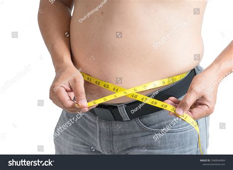 Fat Belly Man Overweight Abdomen He Stock Photo 1040944969 | Shutterstock