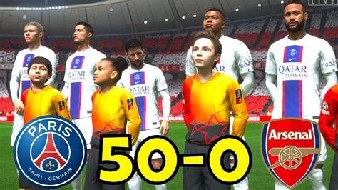 FIFA 23 RONALDO MESSI MBAPPE NEYMAR ALL STARS PSG Vs ARSENAL