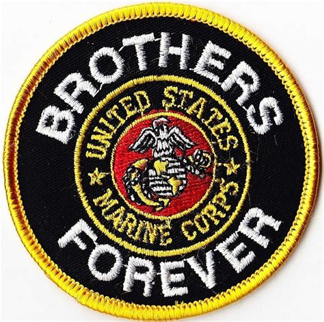 Marine Corps Military Patches Marine Corps Brothers Forever Military