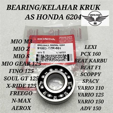 Jual Bearing Klahar Kruk As Honda Kualitas Original Asli Honda Ahm