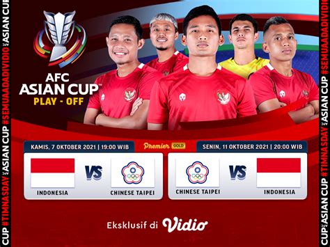 Jadwal Dan Link Live Streaming Playoff Kualifikasi Piala Asia 2023