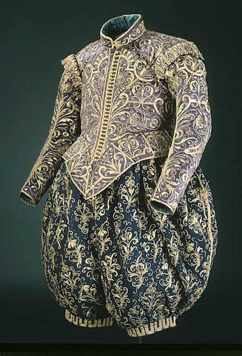 Appliqued Silk Doublet And Breeches Ca 1620 Worn By King Gustav Ii