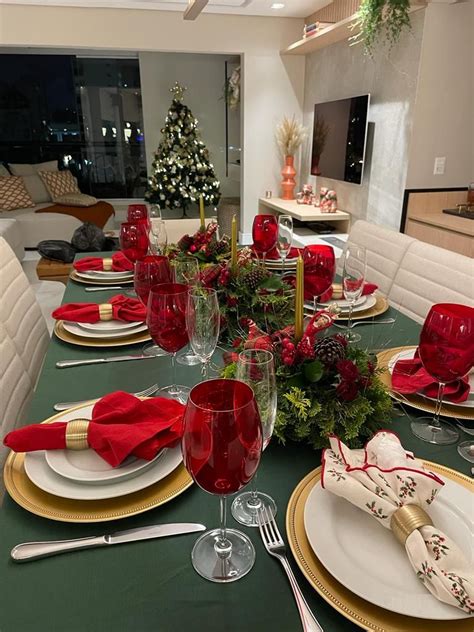 Decoração De Natal Para Mesa De Jantar - Decoração de Natal para Mesa