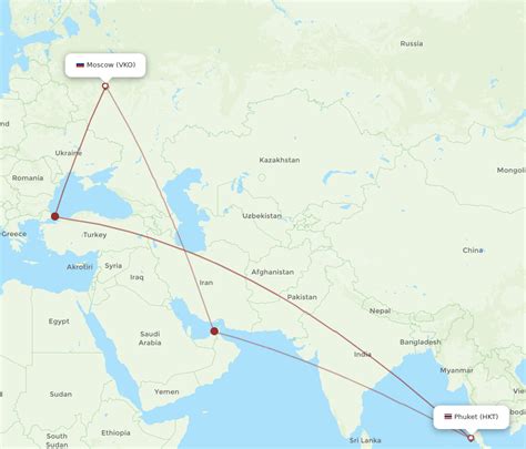 All Flight Routes From Moscow To Phuket Vko To Hkt Flight Routes