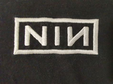 Nine Inch Nails Nin Rare Vintage Embroidered Long Sleeve T Shirt Object