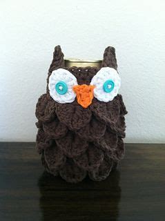 Owl Can And Bottle Cozies Pattern By Carrissa